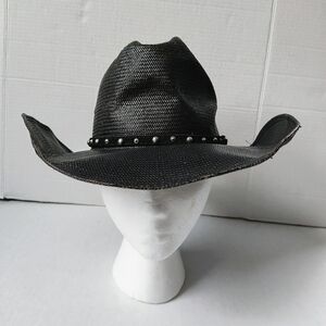 Bailey U-Rollit 8X Black Straw Shantung Panama Cowboy Hat
